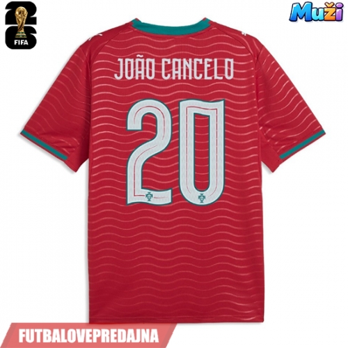 Lacne Muži Futbalové dres Portugalsko Joao Cancelo #20 MS 2026 Krátky Rukáv - Domáci